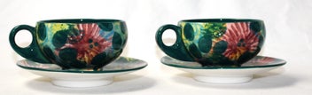 Listing 2 of 11 for +++ STEINER STUDIO NZ - (2) POTTERY CUPS & SAUCERS +++