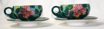 Listing 1 of 11 for +++ STEINER STUDIO NZ - (2) POTTERY CUPS & SAUCERS +++