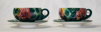 Listing 4 of 11 for +++ STEINER STUDIO NZ - (2) POTTERY CUPS & SAUCERS +++