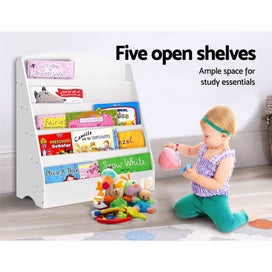 Listing 5 of 7 for Keezi 5 Tiers Kids Bookshelf Magazine Rack Shelf Organiser Bookcase Display