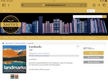 Listing 8 of 9 for LANDMARKS by Professor Kenneth B Cumberland.