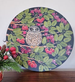 Listing 11 of 20 for Tui Bird and Tree Fuchsia Blossoms- 'A Splash Of Joy '