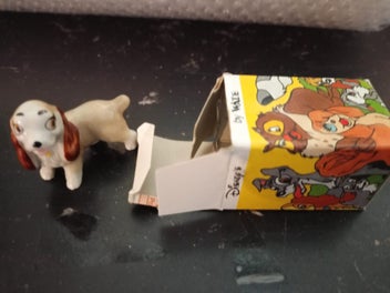 Listing 6 of 7 for VINTAGE WADE Glazed Porcelain Boxed Figurine of "LADY" Lady & The Tramp