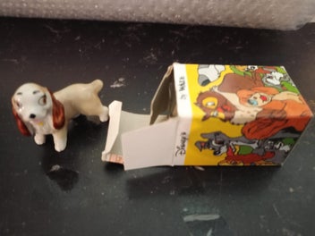 Listing 7 of 7 for VINTAGE WADE Glazed Porcelain Boxed Figurine of "LADY" Lady & The Tramp