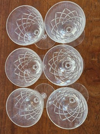 Listing 8 of 16 for 1Noritake Hand Cut Lead Crystal Wine Glasses Japan circa 1988 (6 large, 6 small)