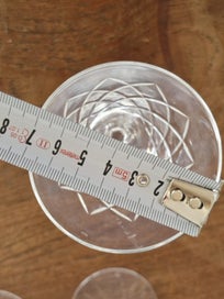 Listing 10 of 16 for 1Noritake Hand Cut Lead Crystal Wine Glasses Japan circa 1988 (6 large, 6 small)