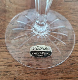 Listing 4 of 16 for 1Noritake Hand Cut Lead Crystal Wine Glasses Japan circa 1988 (6 large, 6 small)
