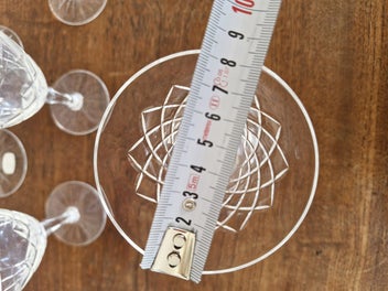 Listing 14 of 16 for 1Noritake Hand Cut Lead Crystal Wine Glasses Japan circa 1988 (6 large, 6 small)