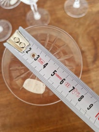 Listing 16 of 16 for 1Noritake Hand Cut Lead Crystal Wine Glasses Japan circa 1988 (6 large, 6 small)