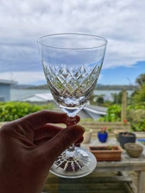 Listing 3 of 16 for 1Noritake Hand Cut Lead Crystal Wine Glasses Japan circa 1988 (6 large, 6 small)