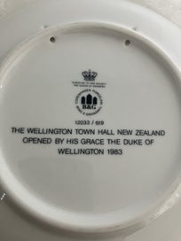 Listing 6 of 8 for Rare vintage Bing and Grondahl commemorative plate - Wellington Town Hall 1983