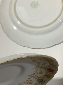 Listing 6 of 7 for Vintage Tuscan Fine English Bone China "Plant" Trio Sets (3 Cups & Saucers)