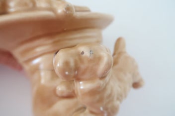 Listing 2 of 3 for ***WONDERFUL SYLVAC TOP HAT VASE WITH CAT & DOG***