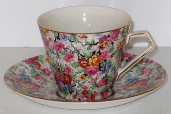 Listing 1 of 2 for ***ART DECO LORD NELSON CHINTZ DESIGN DUO "MARINA"***