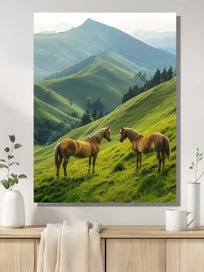 Listing 4 of 6 for Horse Art Canvas Print Wall Art