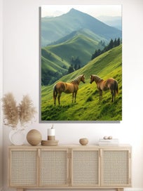 Listing 3 of 6 for Horse Art Canvas Print Wall Art