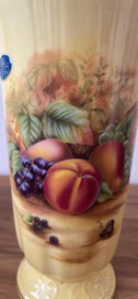 Listing 10 of 10 for Gorgeous Aynsley Orchard Gold footed fine bone china vase mint condition