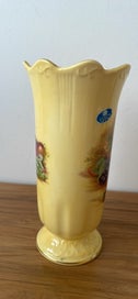 Listing 7 of 10 for Gorgeous Aynsley Orchard Gold footed fine bone china vase mint condition
