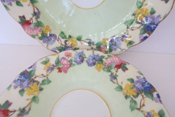 Listing 6 of 8 for ***ART DECO AYNSLEY BUTTERFLY HANDLE TRIO***