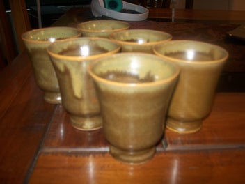 Listing 1 of 1 for Temuka Riverstone Small Goblets x 6