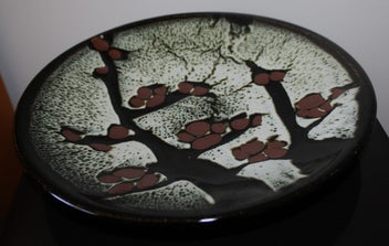 Listing 15 of 19 for +++ EXQUISITE POTTERY CHARGER/FOOTED PLATE +++