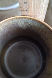 Listing 11 of 13 for 6 Temuka Riverstone mugs and saucers - flat top handles, original set, as new