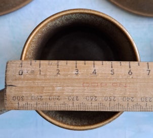 Listing 12 of 13 for 6 Temuka Riverstone mugs and saucers - flat top handles, original set, as new