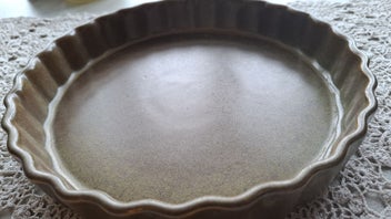 Listing 2 of 5 for Temuka Riverstone fluted flan dish - 23.5cms x 3.5cms