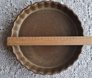 Listing 4 of 5 for Temuka Riverstone fluted flan dish - 23.5cms x 3.5cms