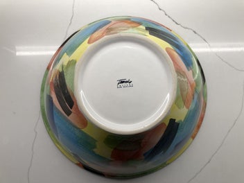 Listing 3 of 8 for Temuka NZ Pottery: "Flamenco". Very large bowl.