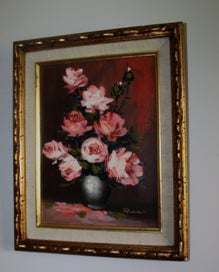 Listing 3 of 20 for +++ CHARMING ORIGINAL " RICCI " FLORAL OIL PAINTING +++