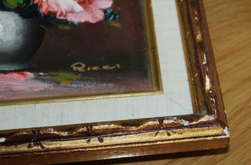 Listing 4 of 20 for +++ CHARMING ORIGINAL " RICCI " FLORAL OIL PAINTING +++