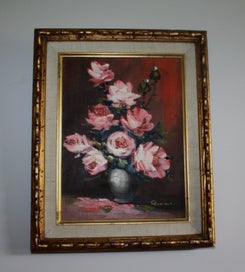Listing 5 of 20 for +++ CHARMING ORIGINAL " RICCI " FLORAL OIL PAINTING +++