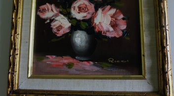 Listing 10 of 20 for +++ CHARMING ORIGINAL " RICCI " FLORAL OIL PAINTING +++