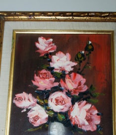 Listing 12 of 20 for +++ CHARMING ORIGINAL " RICCI " FLORAL OIL PAINTING +++