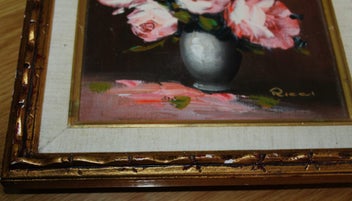 Listing 17 of 20 for +++ CHARMING ORIGINAL " RICCI " FLORAL OIL PAINTING +++