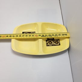 Listing 3 of 4 for Vintage 70s Carlton Ware Split Serving Dish Yellow