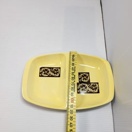 Listing 4 of 4 for Vintage 70s Carlton Ware Split Serving Dish Yellow