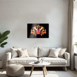Listing 5 of 5 for "Tiger Face (In Your Face)" Stretched Canvas Print 60cm x 40cm