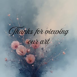 Listing 11 of 11 for Two of Hearts – Abstract Oil Painting | AI Wall Art Print Digital Download