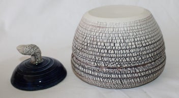 Listing 8 of 18 for +++ SUPERB POTTERY LIDDED URN/VESSEL +++