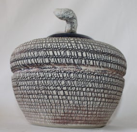 Listing 11 of 18 for +++ SUPERB POTTERY LIDDED URN/VESSEL +++