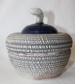Listing 12 of 18 for +++ SUPERB POTTERY LIDDED URN/VESSEL +++