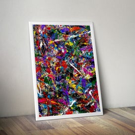 Listing 3 of 20 for ART PRINT WALL ART | Digital Painting Abstract Expressionism | Diligence