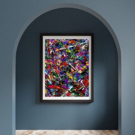 Listing 5 of 20 for ART PRINT WALL ART | Digital Painting Abstract Expressionism | Diligence