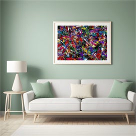Listing 6 of 20 for ART PRINT WALL ART | Digital Painting Abstract Expressionism | Diligence
