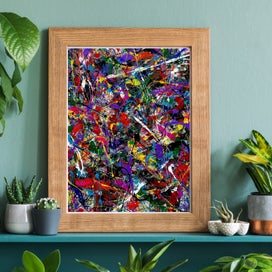 Listing 8 of 20 for ART PRINT WALL ART | Digital Painting Abstract Expressionism | Diligence