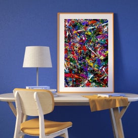 Listing 9 of 20 for ART PRINT WALL ART | Digital Painting Abstract Expressionism | Diligence
