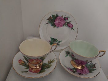 Listing 1 of 6 for PARAGON SIGNED HENRY WHEATCROFT CUPS,SAUCERS & SIDE PLATE