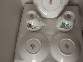 Listing 3 of 6 for PARAGON SIGNED HENRY WHEATCROFT CUPS,SAUCERS & SIDE PLATE